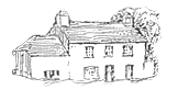 Drawing of the farmhouse